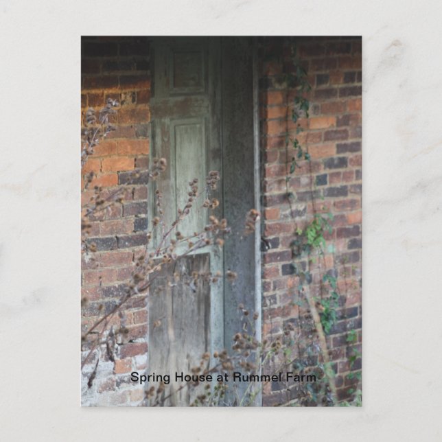 Spring House at Rummel Farm Postcard (Front)