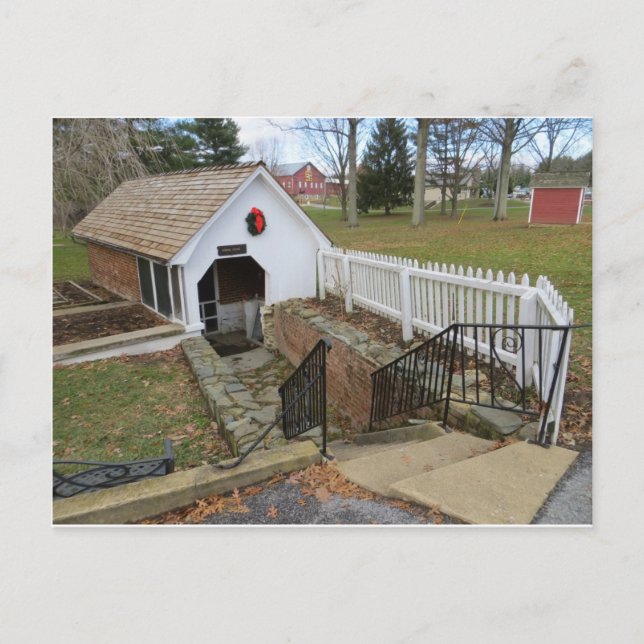 Spring House, Carroll County Farm Museum Postcard (Front)