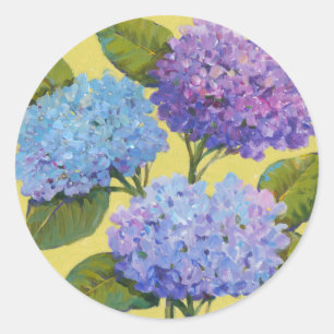 Spring Hydrangeas I Classic Round Sticker