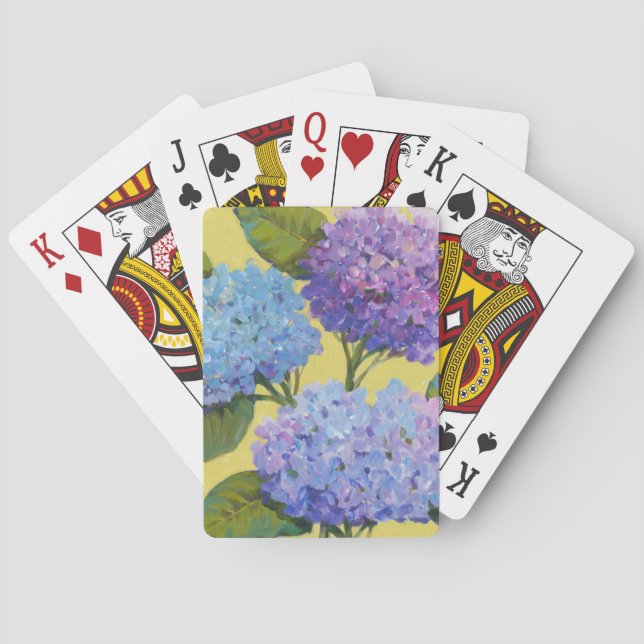 Spring Hydrangeas I Playing Cards (Back)