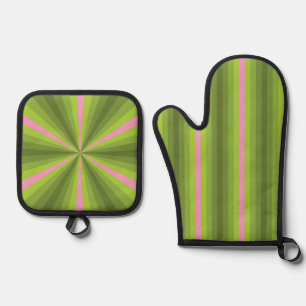 Spring Illusion Oven Mitt & Pot Holder Set