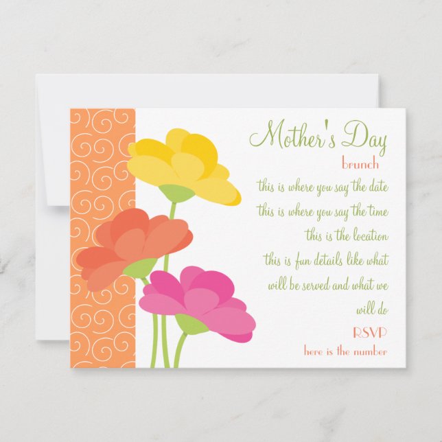 Spring In Bloom Invitation (Front)