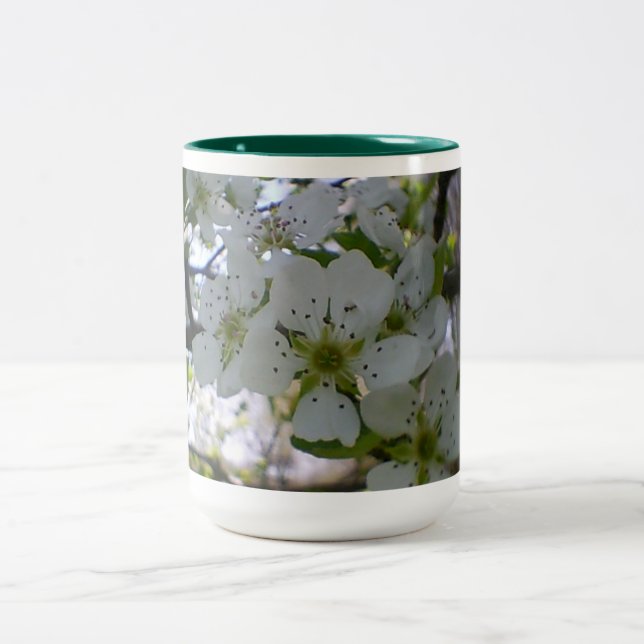 Spring in Bloom Two-Tone Coffee Mug (Center)