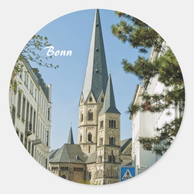 Spring in Bonn Classic Round Sticker (Front)