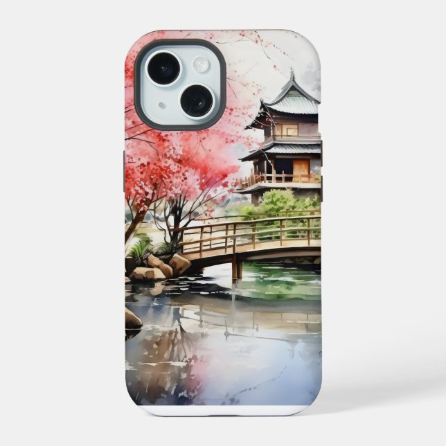 Spring in Garden iPhone 15 Case (Back)