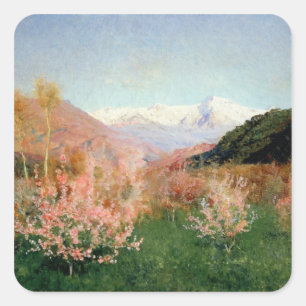 Spring in Italy, 1890 Square Sticker