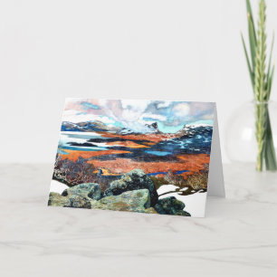 Spring in Lapland, fine art painting Card