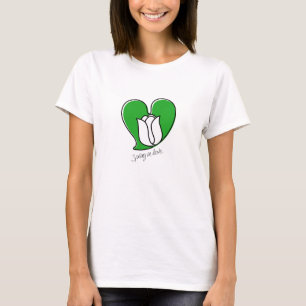 Spring in Love - White Tulips T-Shirt
