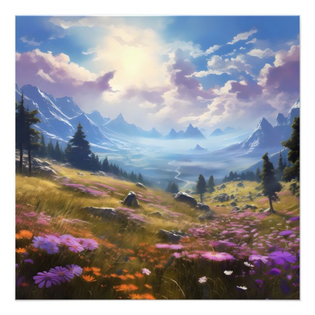 Spring in Mountains Photo Print (Front)