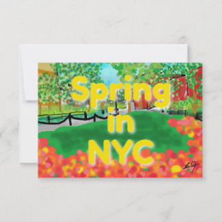 Spring in NYC Thank You Card