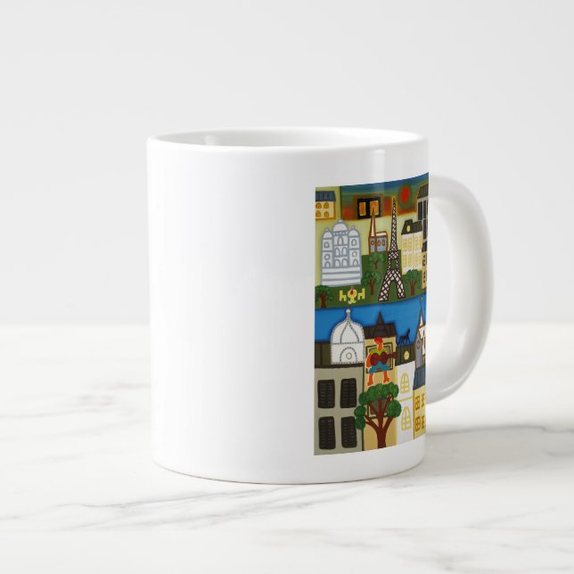 Spring in Paris 2006 Large Coffee Mug (Front Right)