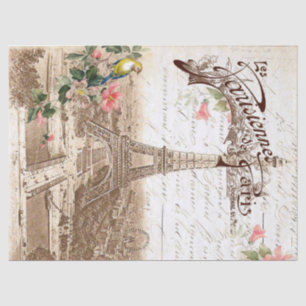 Spring in Paris Decoupage Tissue Paper