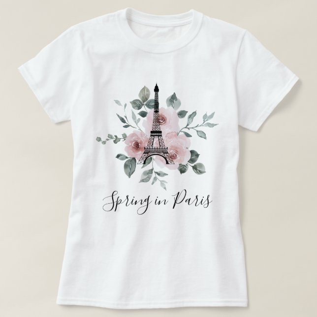 Spring in Paris - Girls' Trip Custom T-Shirt (Design Front)