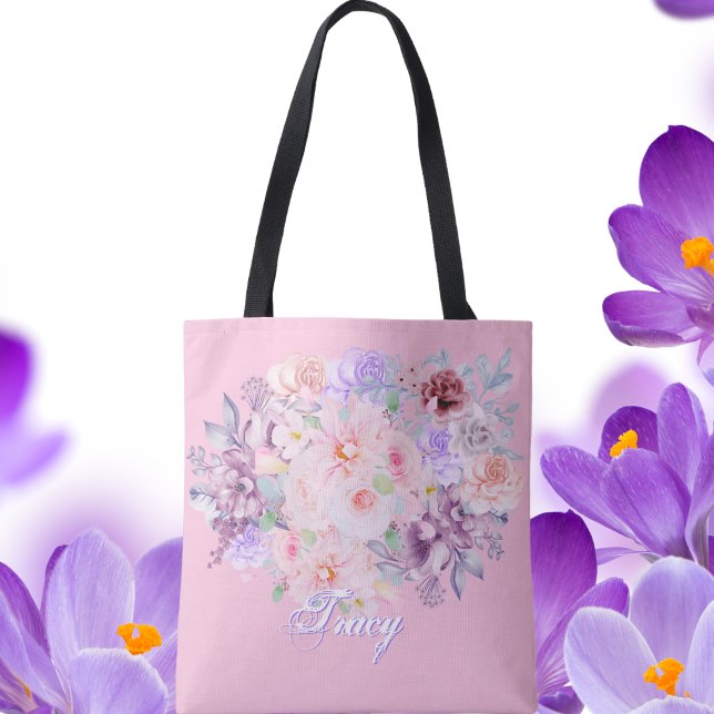 Spring in Pink & Lilac Bloom  Tote Bag (Creator Uploaded)