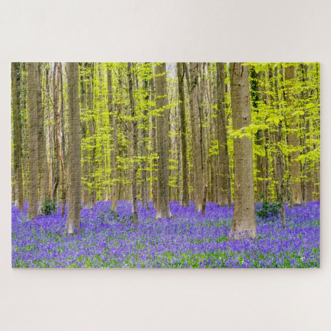 Spring in the Blue Forest Jigsaw Puzzle (Horizontal)