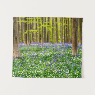 Spring in the Blue Forest Tapestry