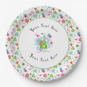Spring in the Garden Paper Plate