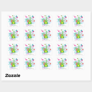 Spring in the Garden Square Sticker