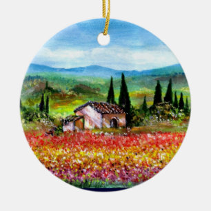 SPRING IN TUSCANY CERAMIC TREE DECORATION