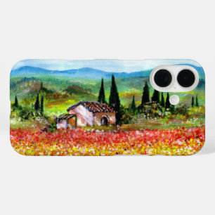 SPRING IN TUSCANY LANDSCAPE Colourful Flower Field iPhone 16 Case