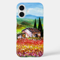 SPRING IN TUSCANY LANDSCAPE Colourful Flower Field