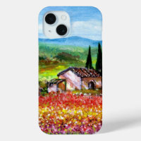 SPRING IN TUSCANY LANDSCAPE Colourful Flower Field