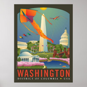 Spring in Washington D.C. Poster