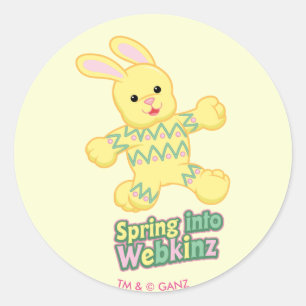 Spring Into Webkinz! Classic Round Sticker