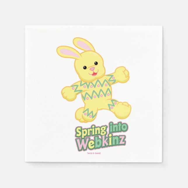 Spring Into Webkinz! Napkin (Front)
