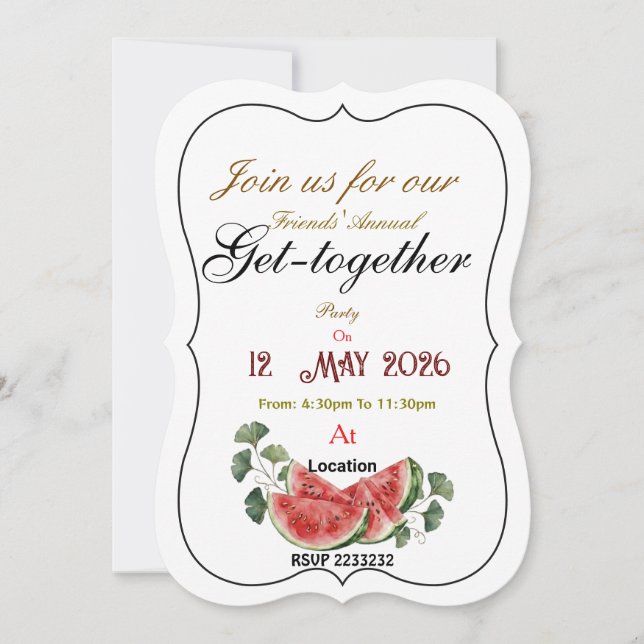 Spring  invitation (Front)