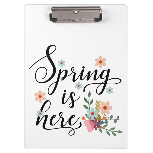 spring is here clipboard (Front)