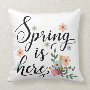 spring is here cushion
