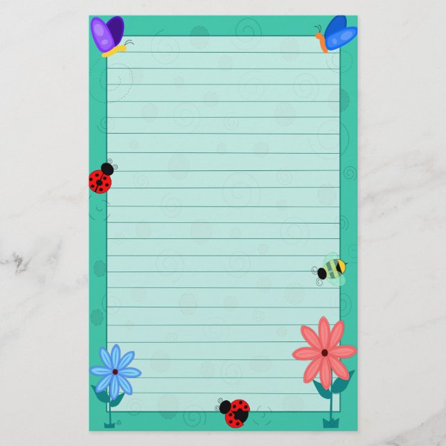 Spring is Here! Stationery (Front)