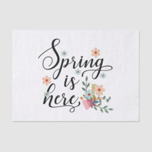 spring is here tissue paper