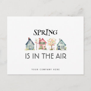 Spring is in the Air Real Estate Promotional  Postcard