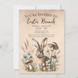 Spring Jack Rabbit Invitation