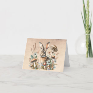 Spring Jack Rabbit Thank You Card
