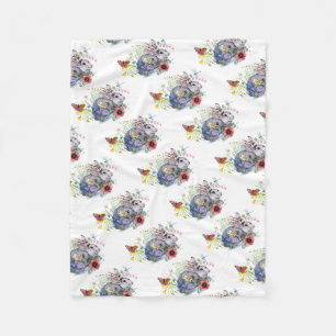 Spring Jackalope Fleece Blanket