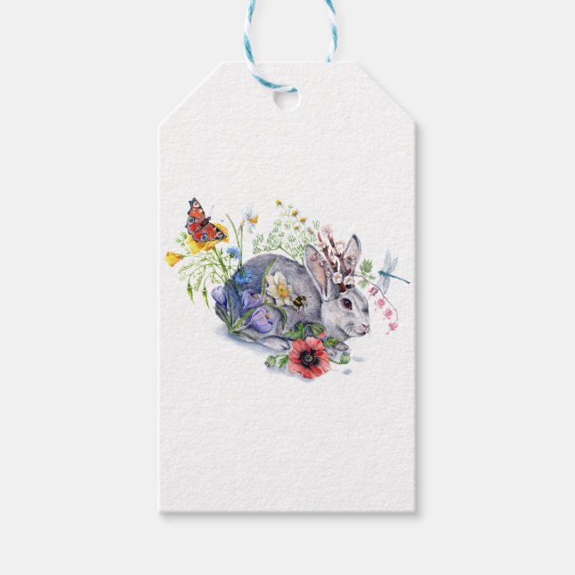 Spring Jackalope Gift Tags (Front)