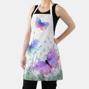 Spring Joy Apron Butterflies Flying in Nature