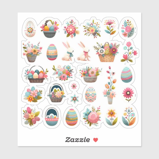 "Spring Joy – Easter Sticker Set" (Sheet)