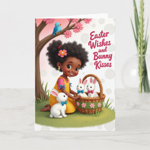 Spring Joy Rabbit Pattern Card