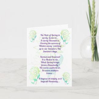Spring Joys Greeting Card