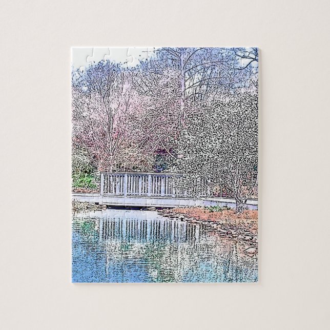 Spring Lake Inspirational Jigsaw Puzzle (Vertical)