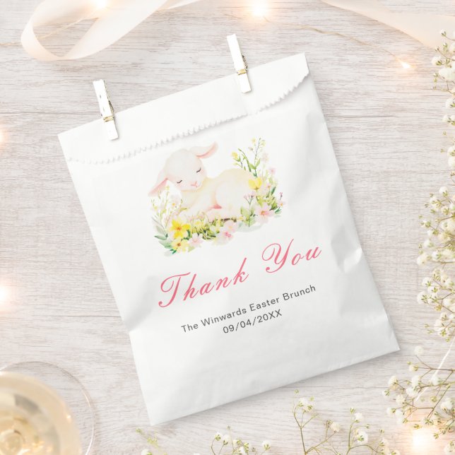Spring Lamb Easter Brunch Favour Bag (Clipped)