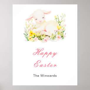 Spring Lamb Easter Brunch Poster