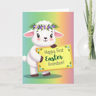 Spring Lamb Milestone Greeting Card