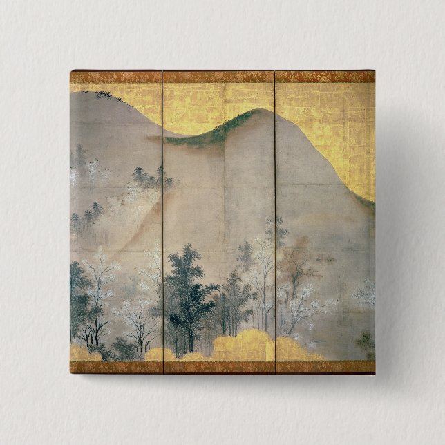 Spring Landscape 15 Cm Square Badge (Front)