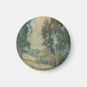 Spring Landscape (1911) Serene Watercolor Scenery Magnet