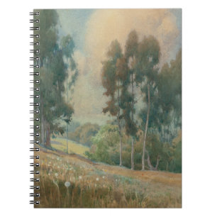 Spring Landscape (1911) Serene Watercolor Scenery Notebook